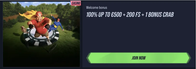 VegasHero casino welcome bonus details